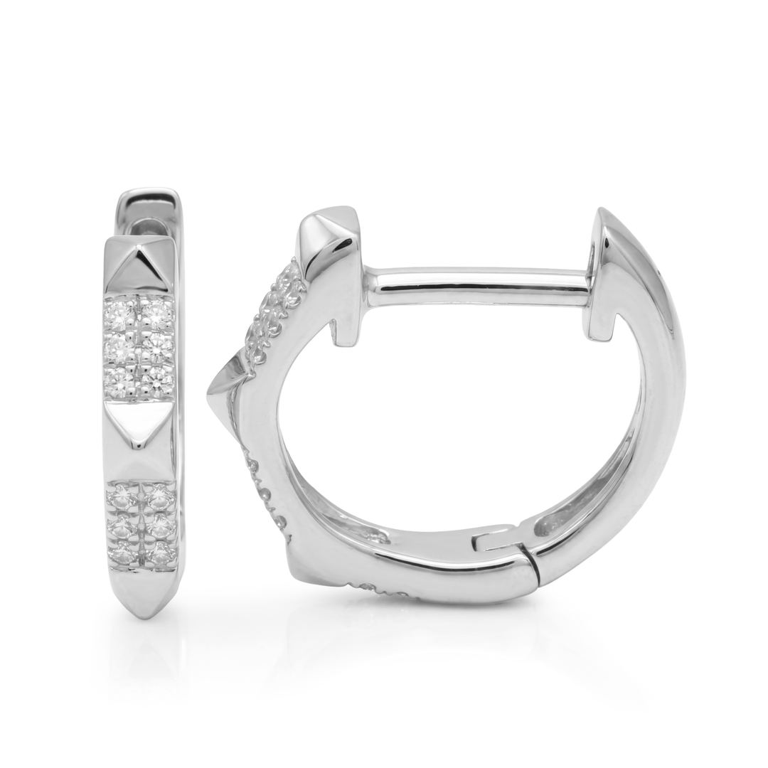Pyramid Diamond Earrings