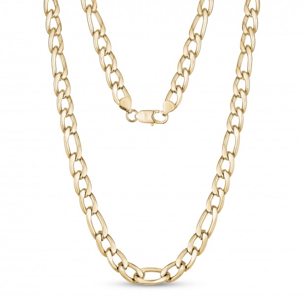 A.R.Z Steel 10mm Figaro Link Necklace | Stainless Steel | ORLY Jewellers