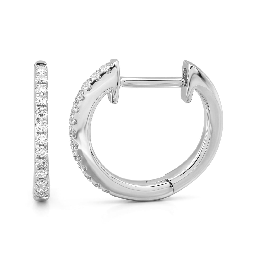 Diamond Huggie Earrings