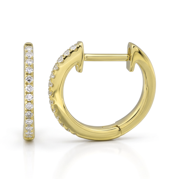 Diamond Huggie Earrings