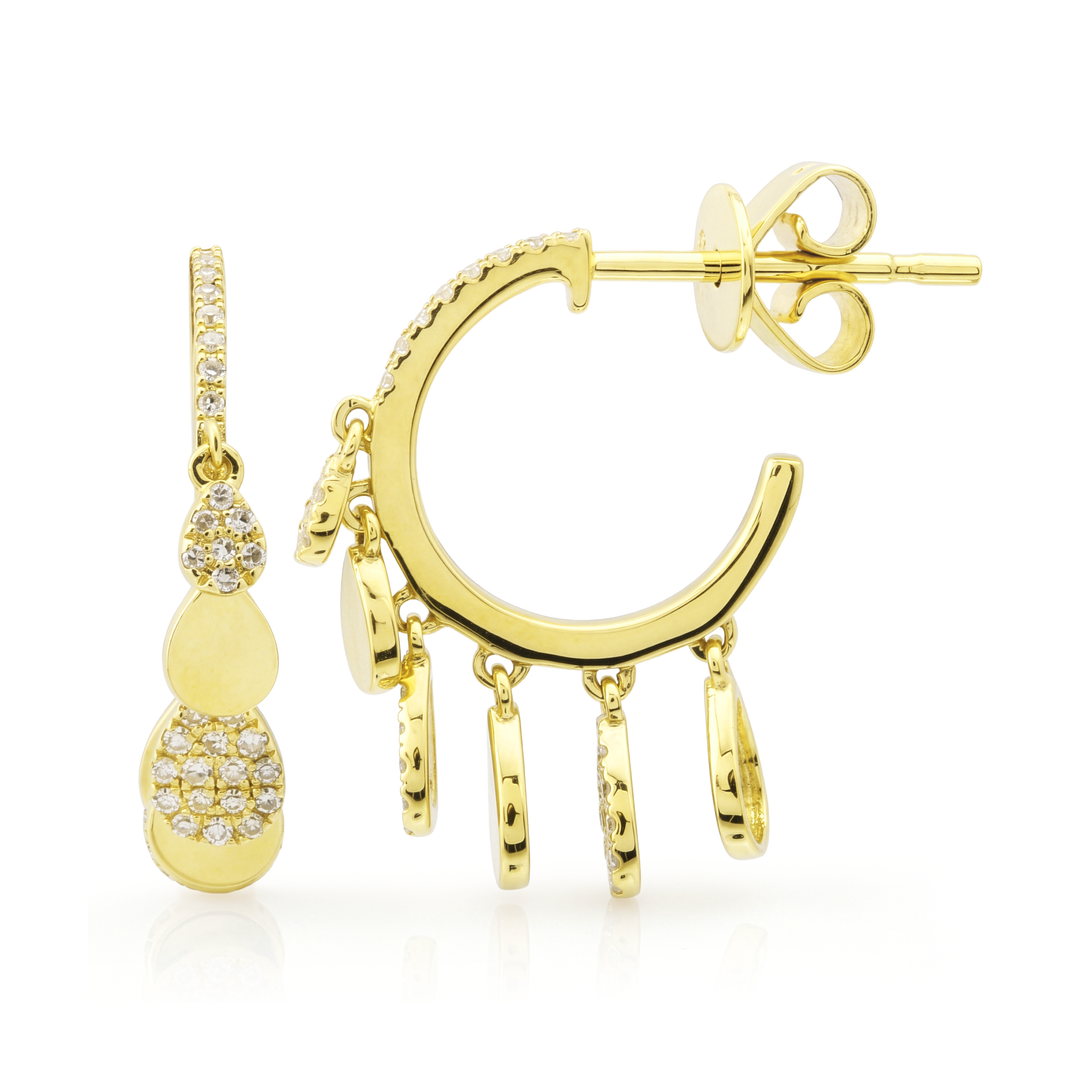 Diamond Dangling Earrings