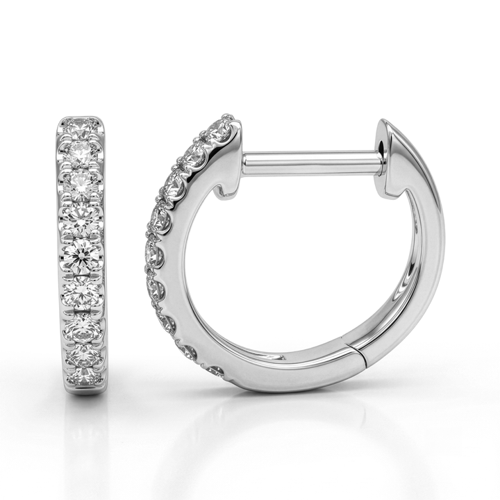 Diamond Huggie Earrings