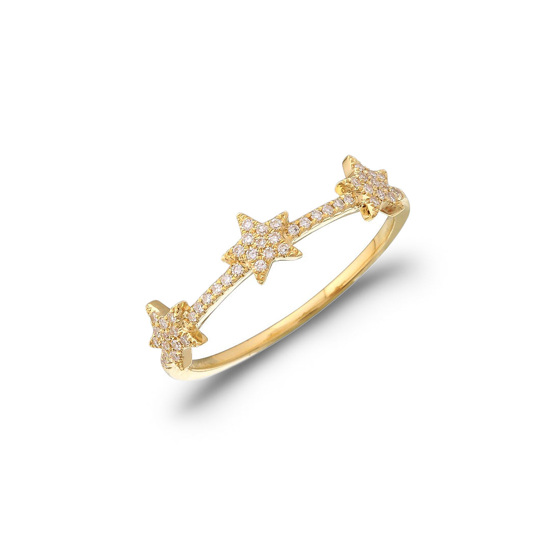 14K Gold Stars Diamond Fashion Ring by ORLY Jewellers