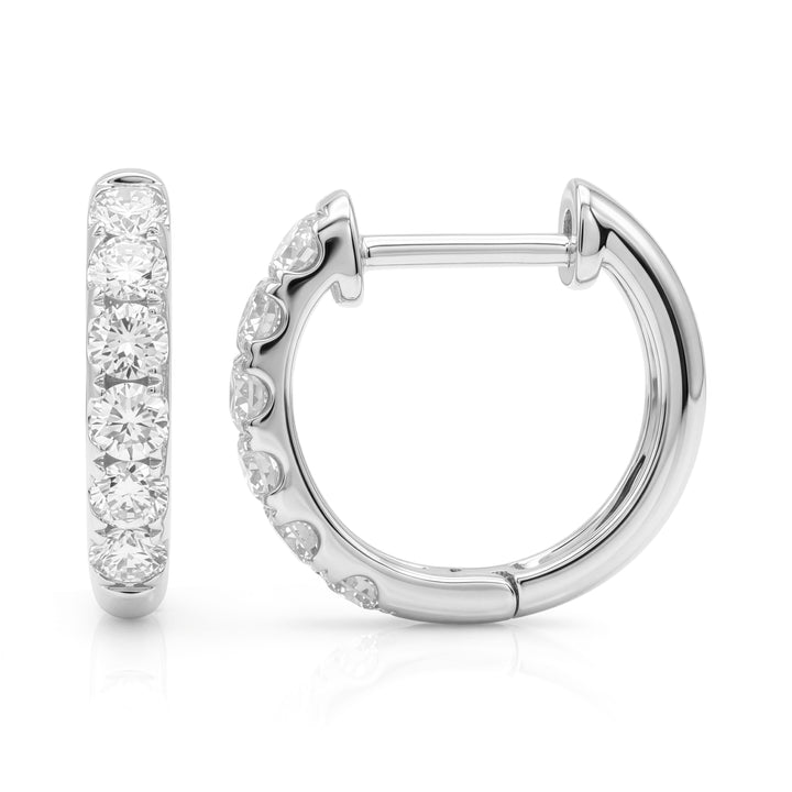 Diamond Huggie Earrings