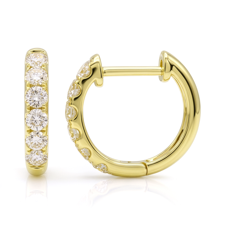Diamond Huggie Earrings
