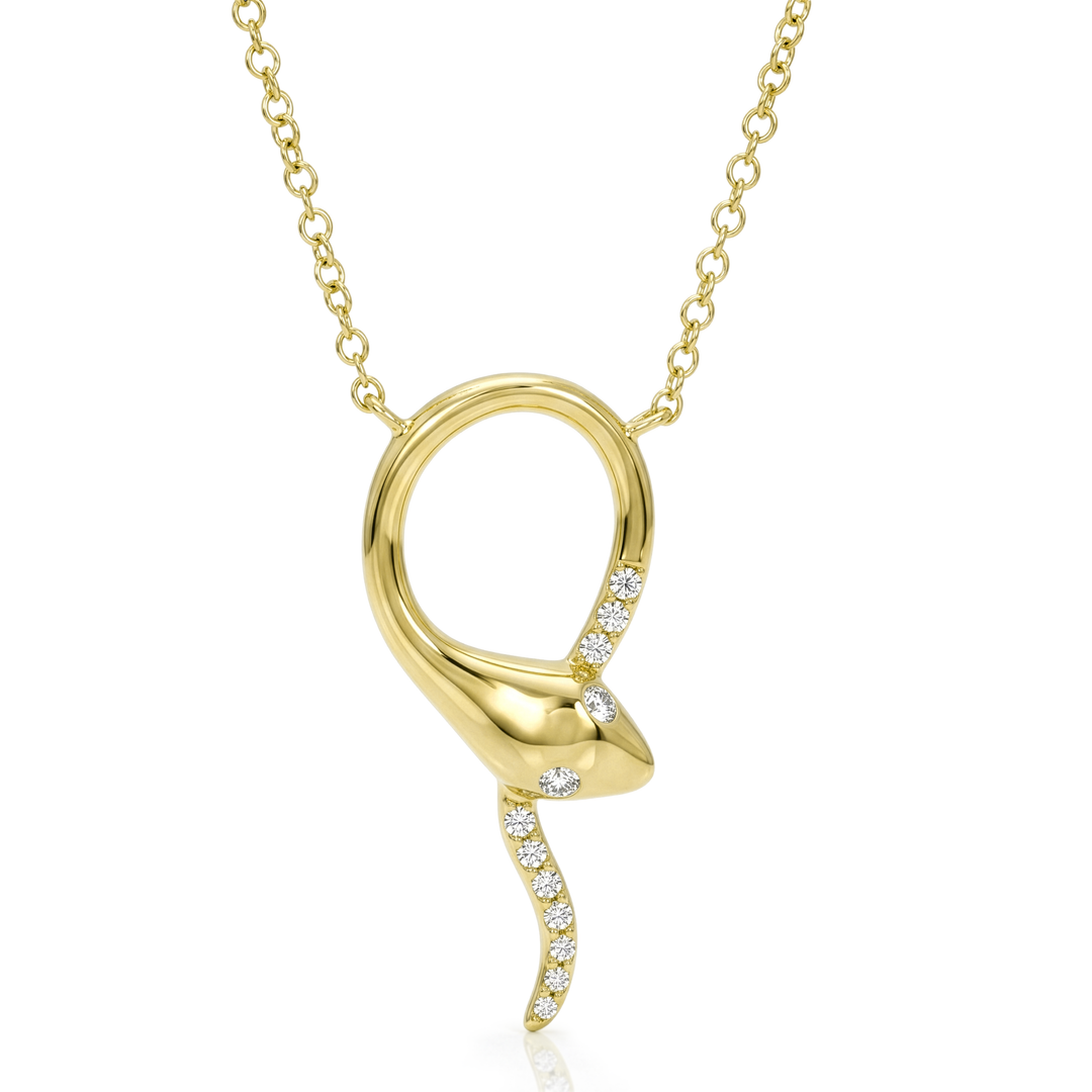 Diamond Snake Necklace