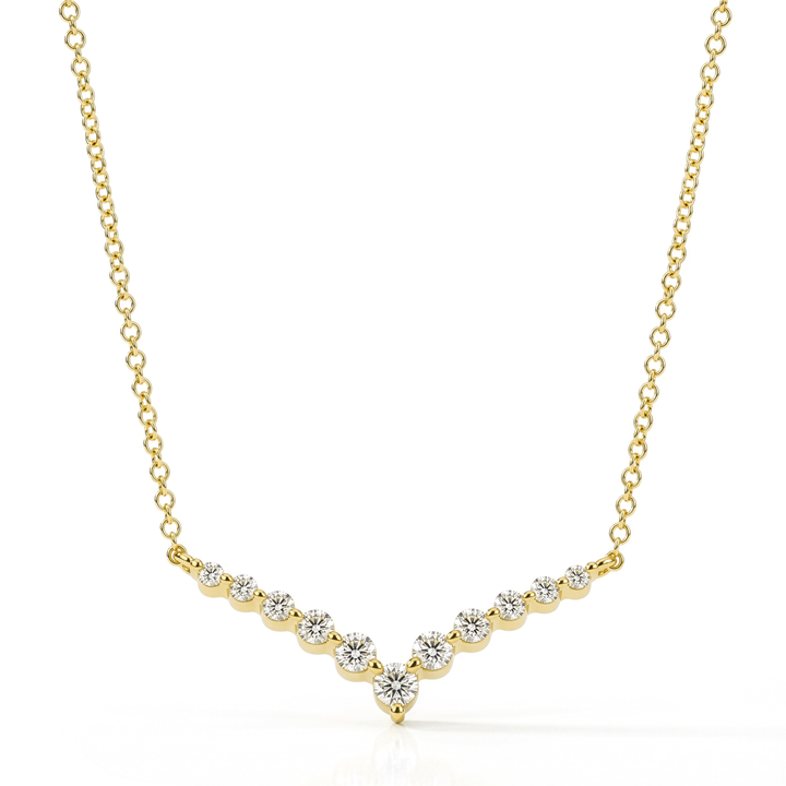 Chevron Diamond Necklace