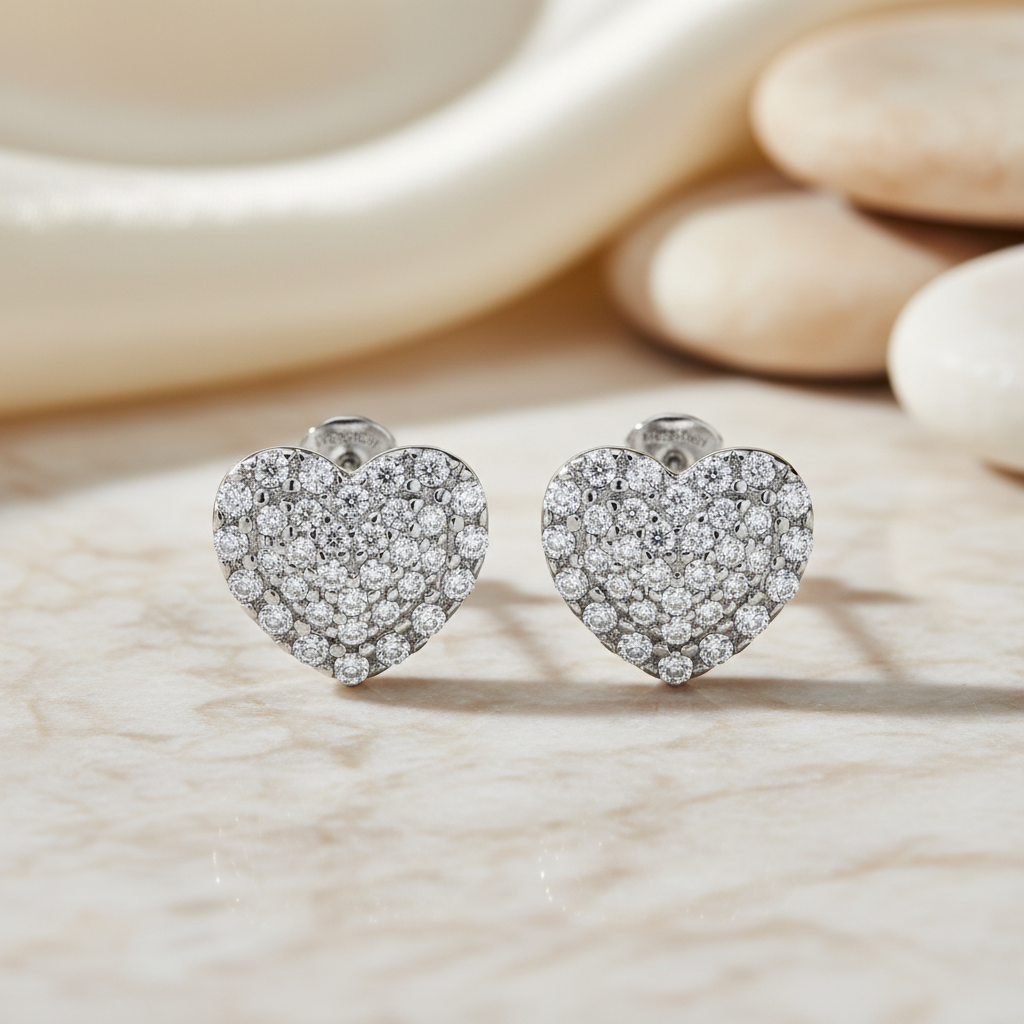 Miss Mimi Heart Stud Earring