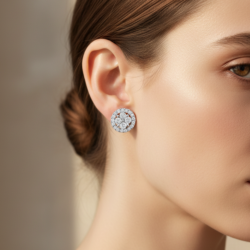 Miss Mimi Timeless Round Stud Earrings