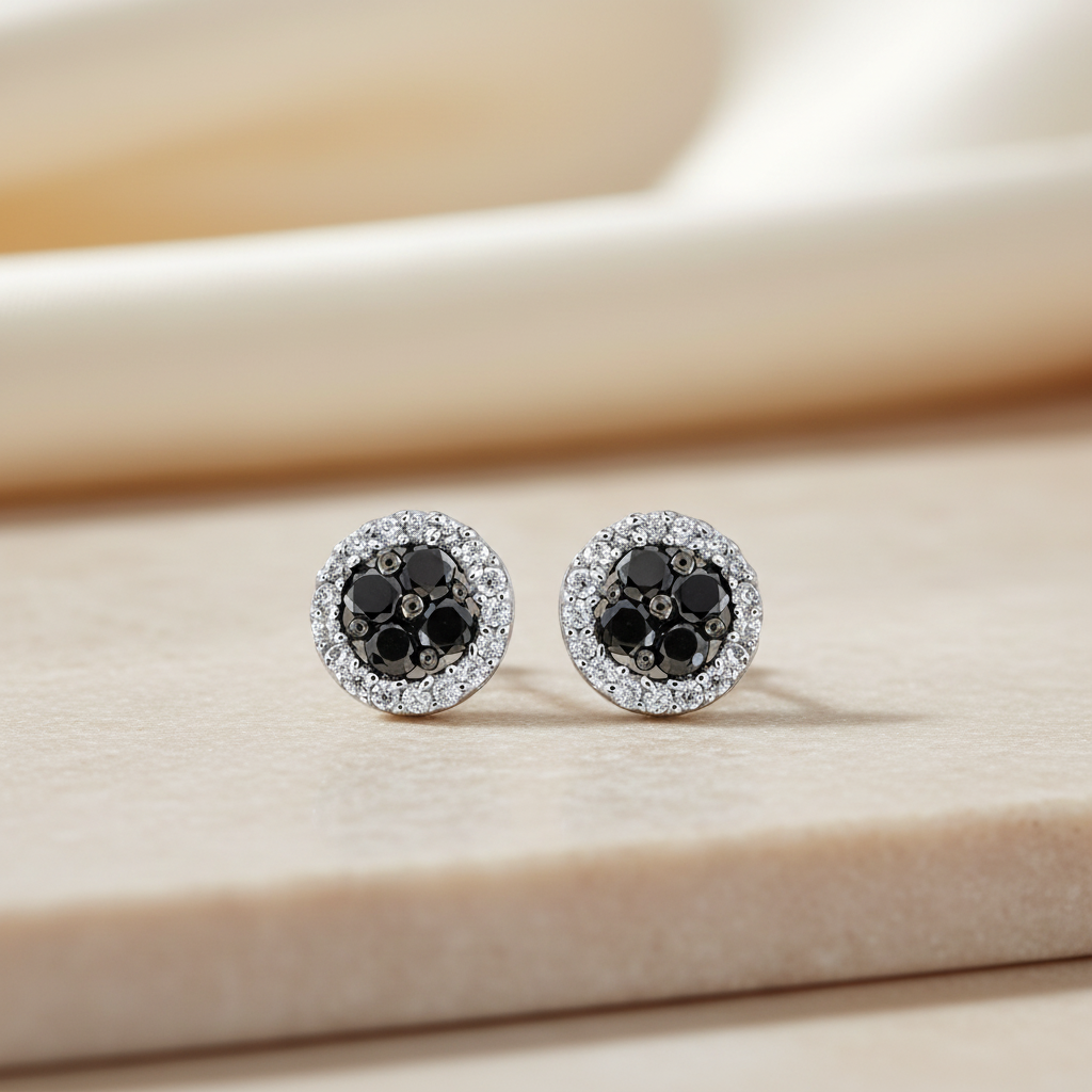 Miss Mimi Round Stud Earrings