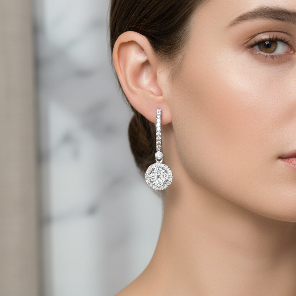 Miss Mimi Dangling Disc Earrings