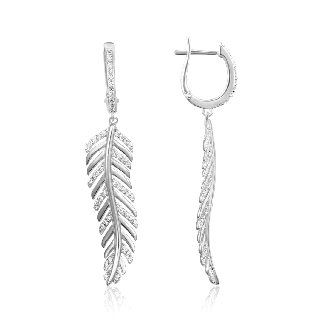 Miss Mimi Leaf Drop Earrings | Sterling Silver | ORLY Jewellers