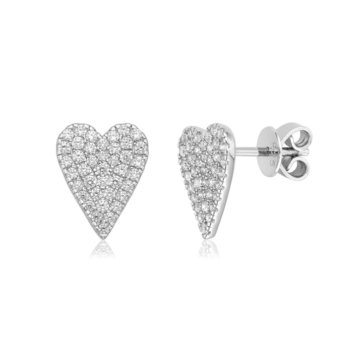 Miss Mimi Heart Stud Earrings | Sterling Silver | ORLY Jewellers