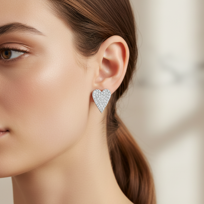 Boucles d'oreilles coeur Miss Mimi