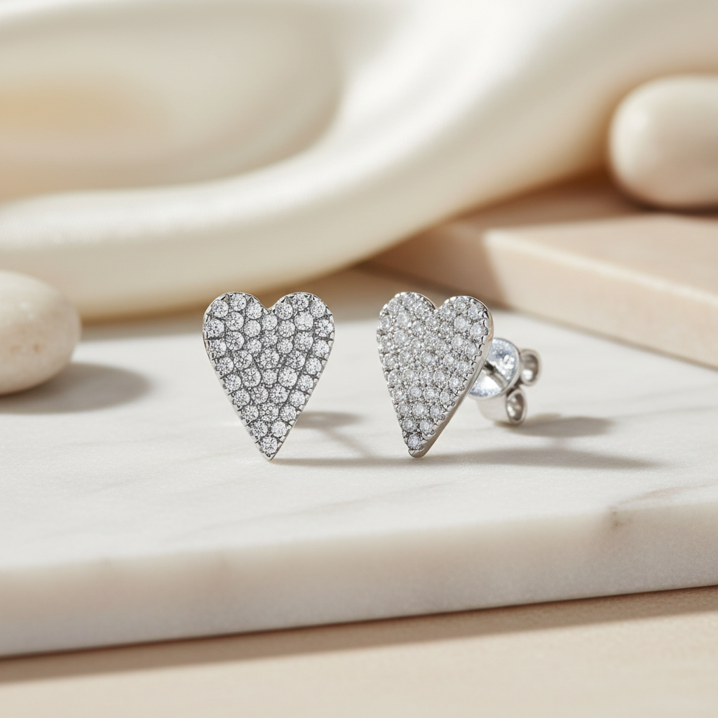 Boucles d'oreilles coeur Miss Mimi