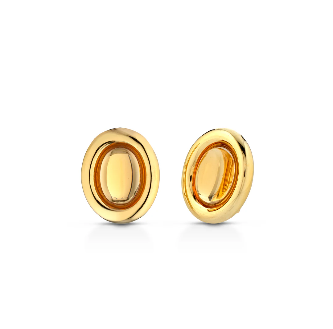 Puces d'oreilles ovales Miss Mimi Color Burst