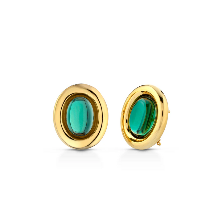 Puces d'oreilles ovales Miss Mimi Color Burst