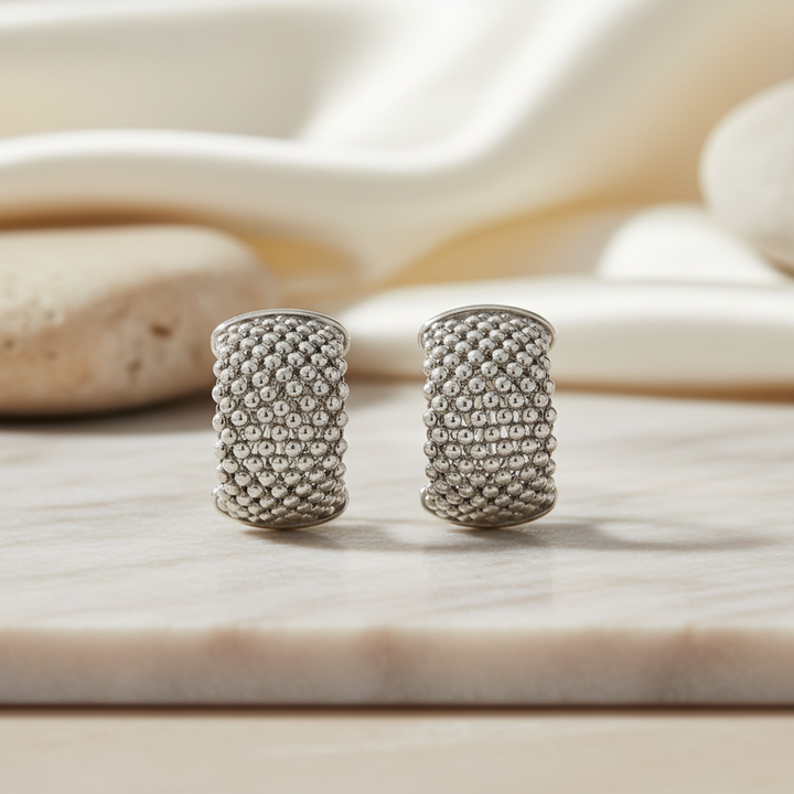 Miss Mimi Beaded Mesh Earrings