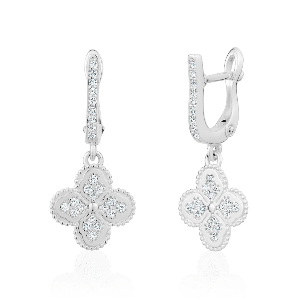 Miss Mimi Heritage Clover Drop Earrings