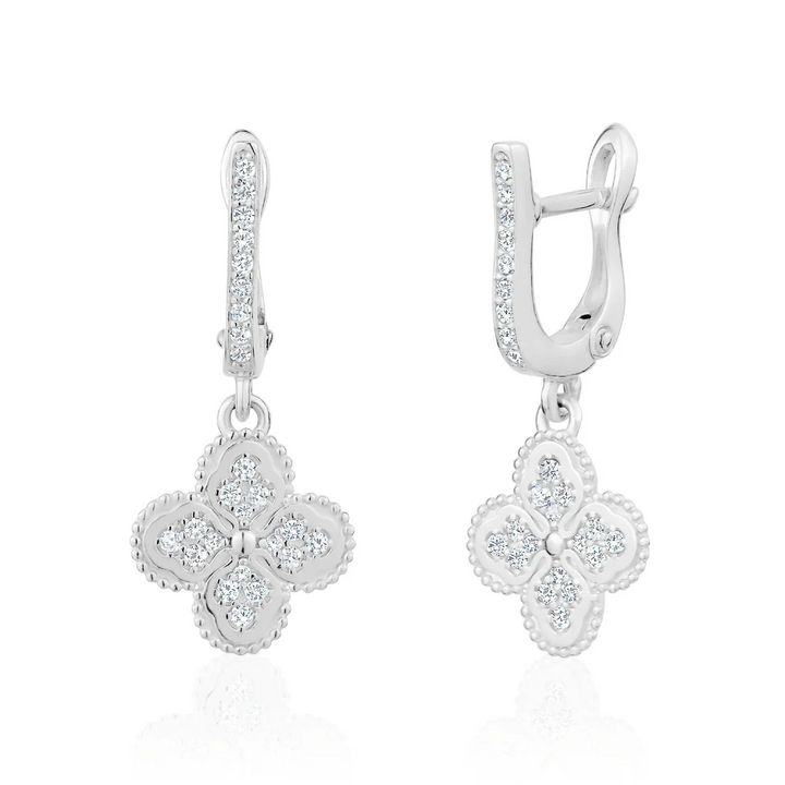 Miss Mimi Heritage Clover Drop Earrings