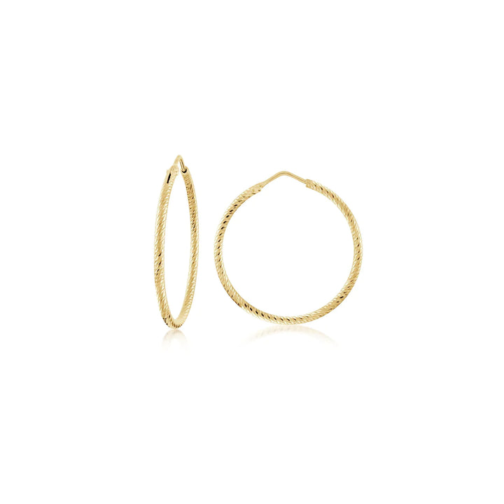 Miss Mimi Small Diamond Cut Hoops | Sterling Silver | ORLY Jewellers