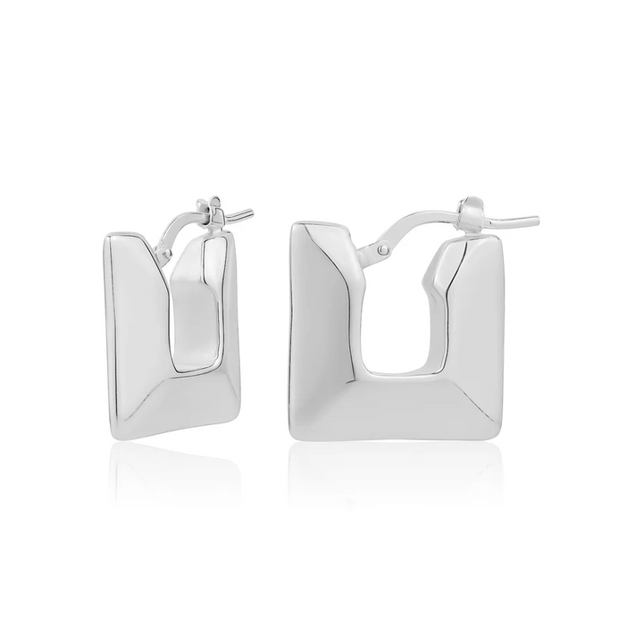 Miss Mimi Flat Square Hoop