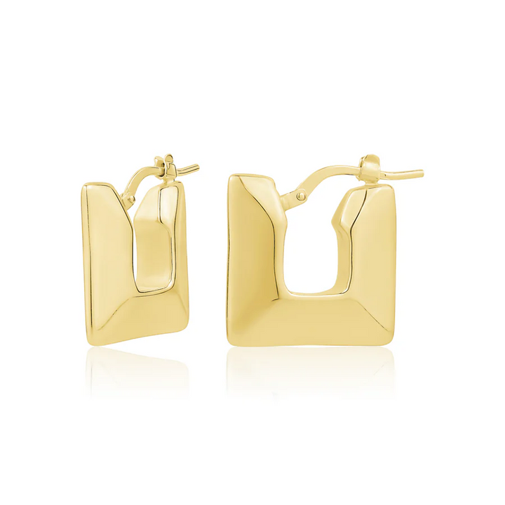 Miss Mimi Flat Square Hoop