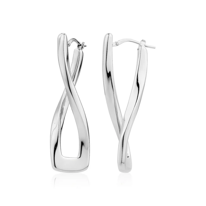 Miss Mimi Rectangular Twist Hoop