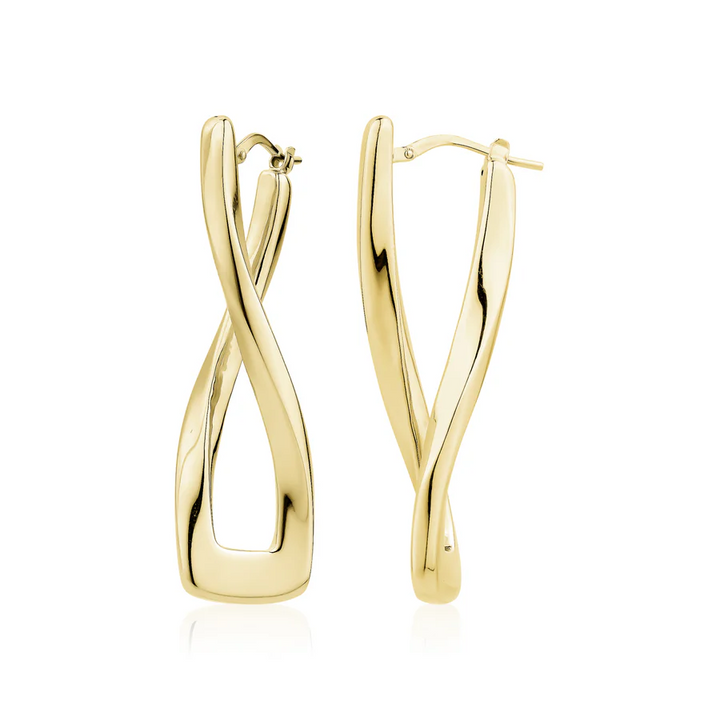 Miss Mimi Rectangular Twist Hoop