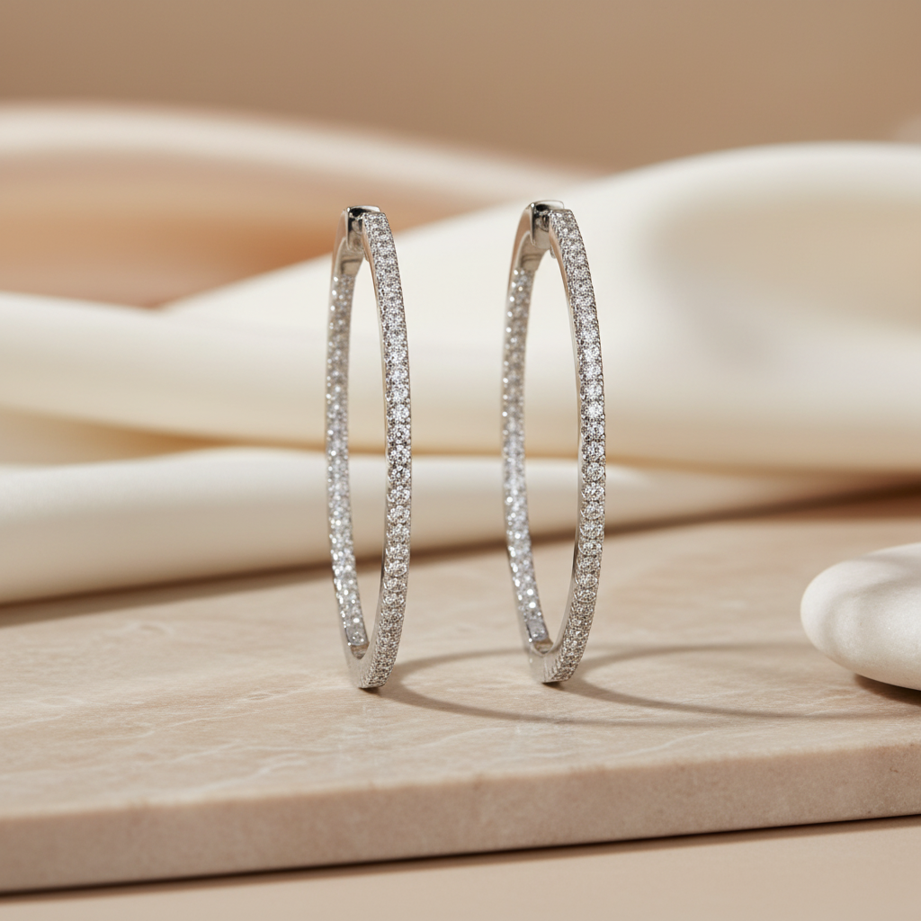 Miss Mimi Large Inside Out Hoops