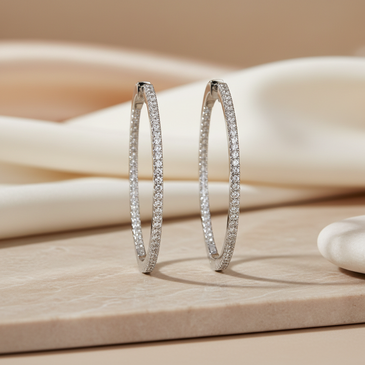Miss Mimi Large Inside Out Hoops