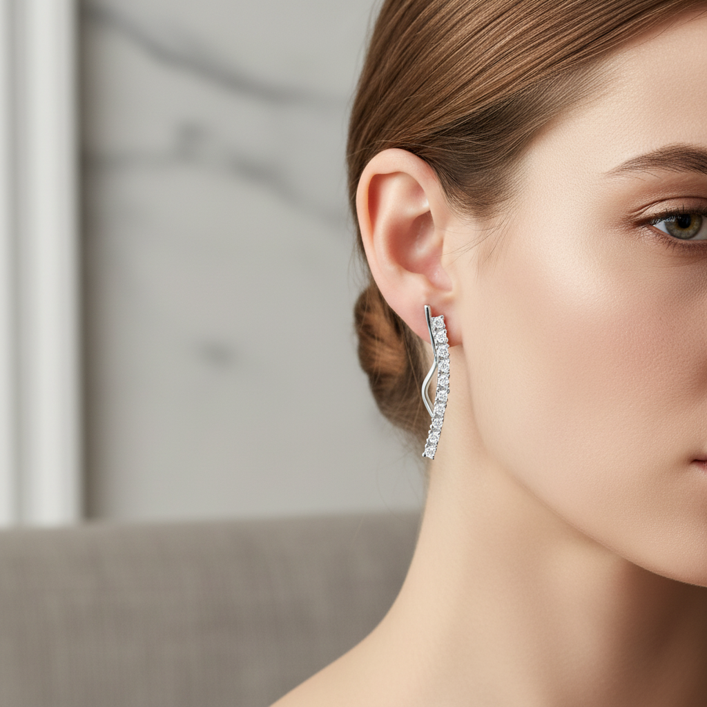 Miss Mimi Classic Climber Earrings