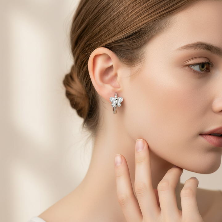 Miss Mimi Butterfly Huggie Earrings