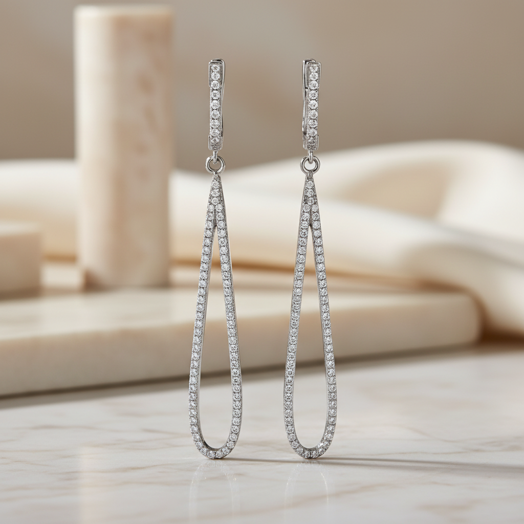 Miss Mimi - Boucles d'oreilles pendantes en forme de larme
