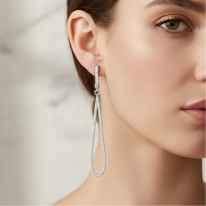 Miss Mimi - Boucles d'oreilles pendantes en forme de larme