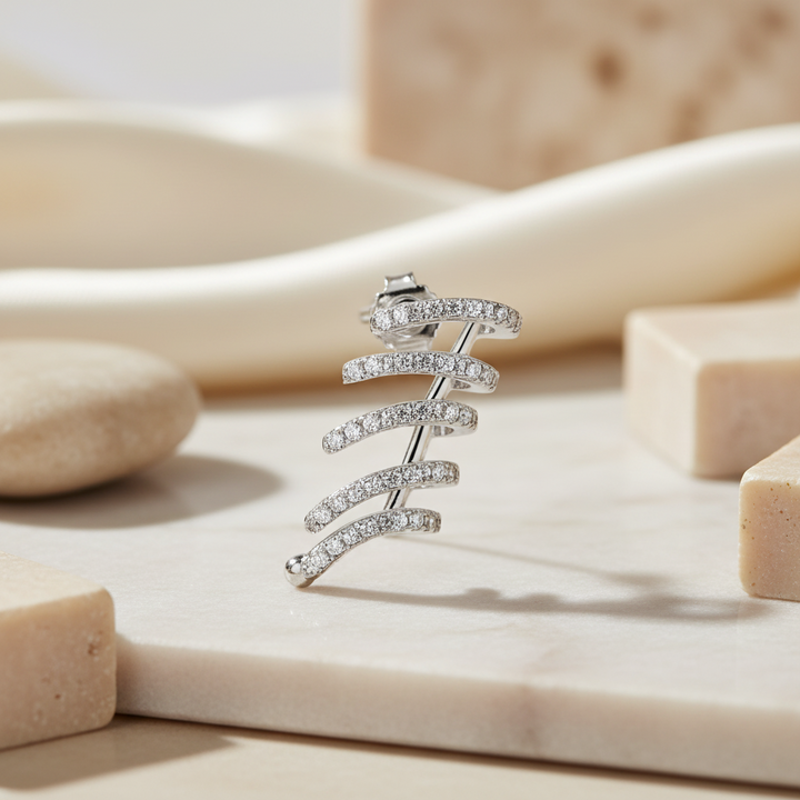 Miss Mimi 5 Row Cuff Earrings