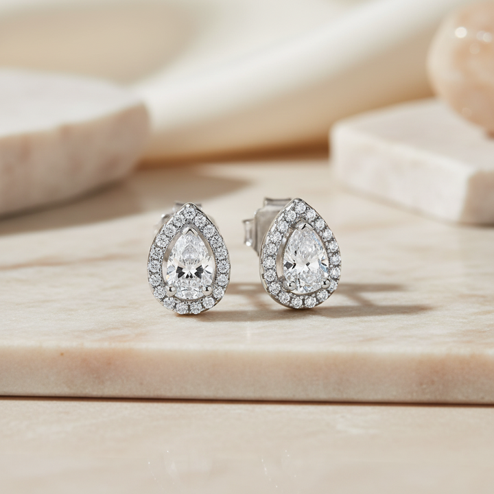 Miss Mimi Pear Stud Earrings