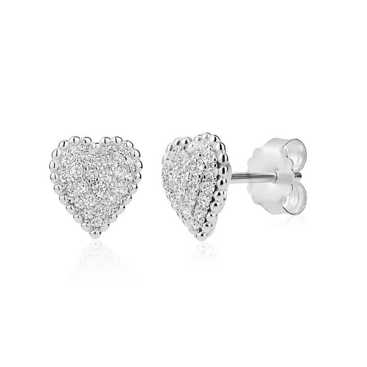 Puces d'oreilles Miss Mimi Heart Rosée