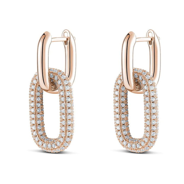 Miss Mimi Double Square Dangling Earrings | ORLY Jewellers