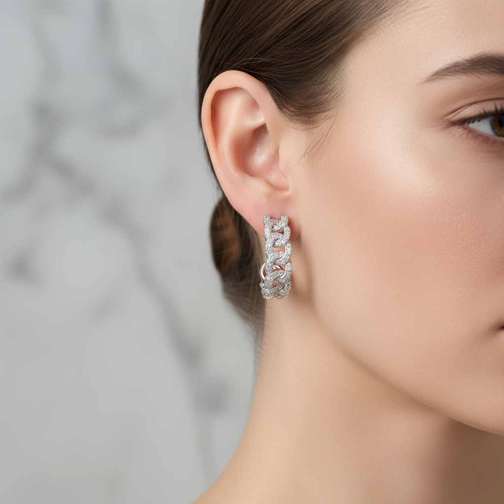 Miss Mimi Fancy Cuban Hoops