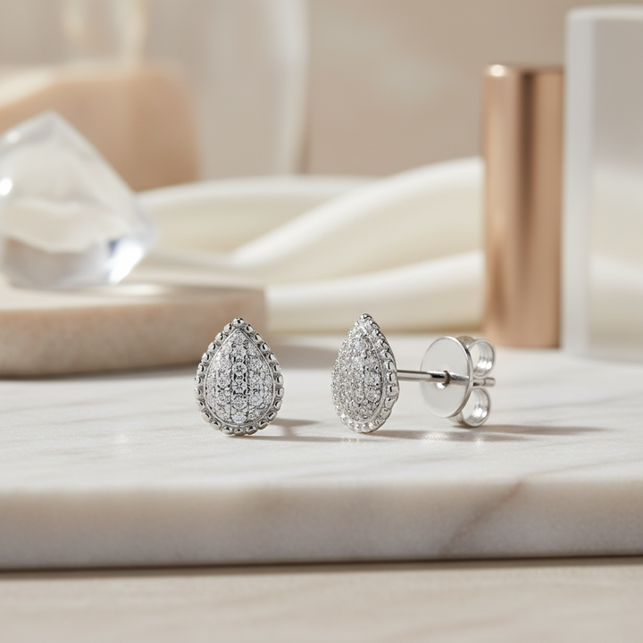 Miss Mimi Pear Dew Drop Studs
