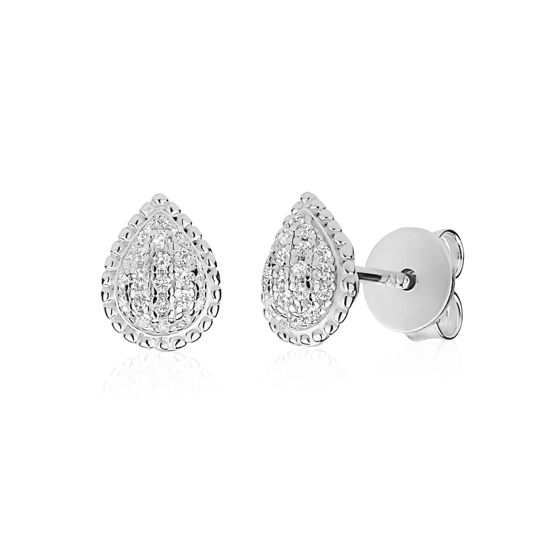 Miss Mimi Pear Dew Drop Studs