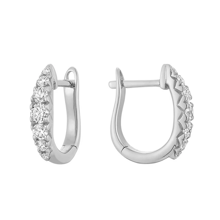 Small Graduated Diamond Oval Loops