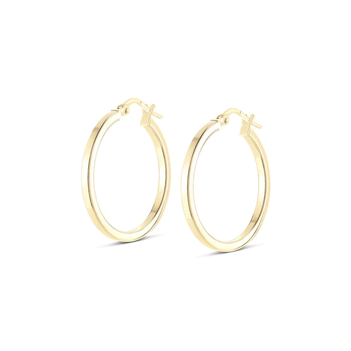 Miss Mimi Square Edge Hoop Earrings | Sterling Silver | ORLY Jewellers