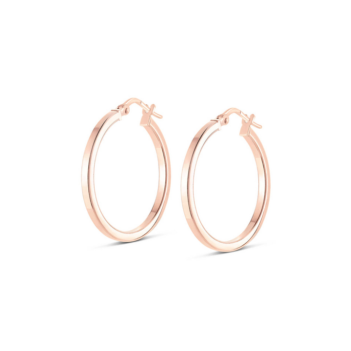 Miss Mimi Square Edge Hoop Earrings