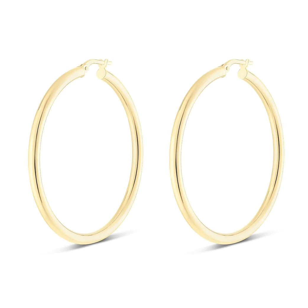 Miss Mimi Large Round Tube Hoop Earrings | ORLY Jewellers