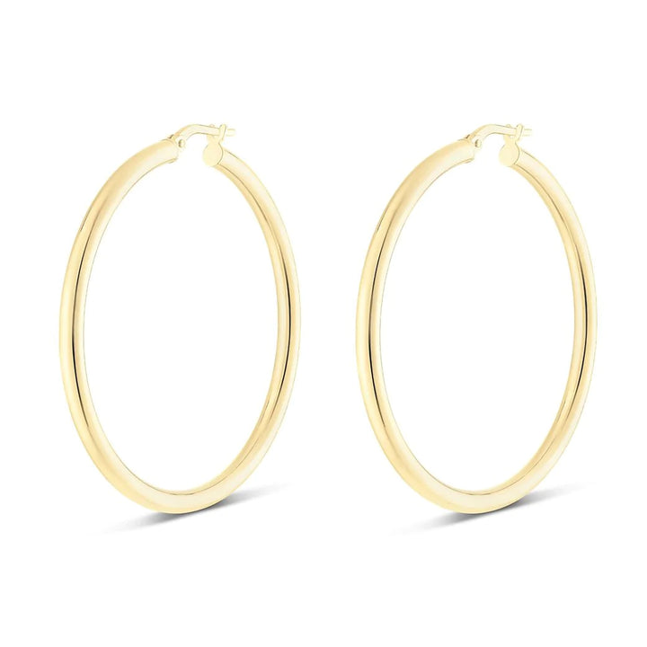 Miss Mimi Large Round Tube Hoop Earrings | ORLY Jewellers