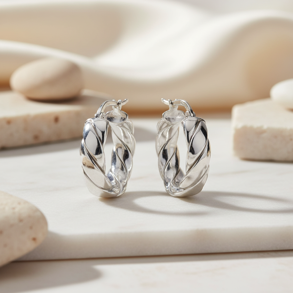 Miss Mimi Small Wrap Quilt Hoop Earings