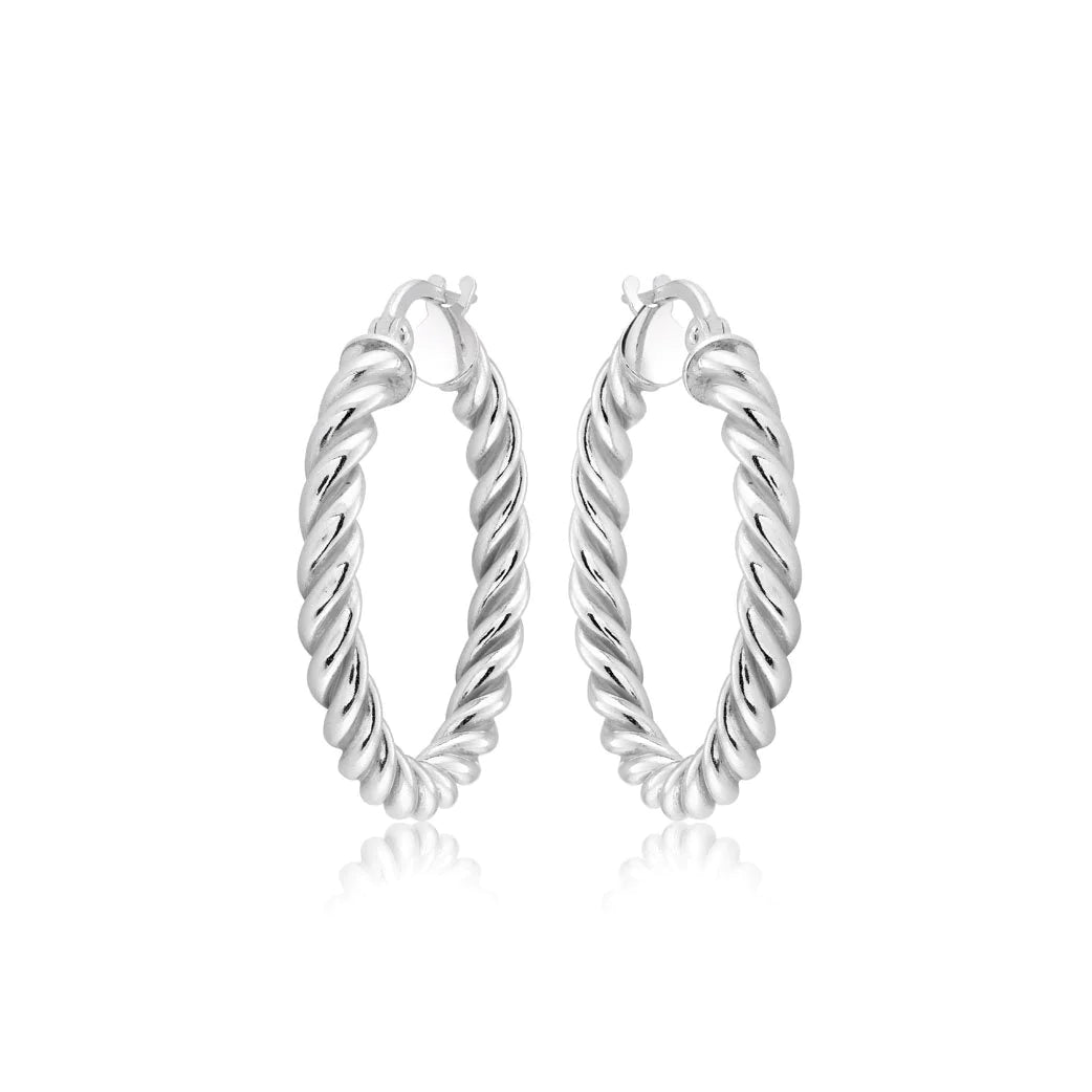 Miss Mimi Small Twist Hoop Earrings | ORLY Jewellers | Sterling Silver
