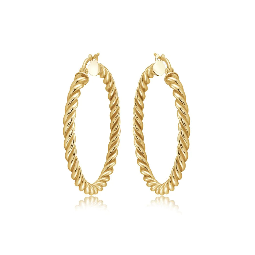 Miss Mimi Medium Twist Hoop Earrings | ORLY Jewellers | Sterling Silver